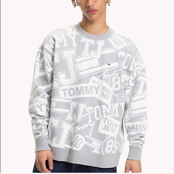tommy hilfiger logo print sweatshirt